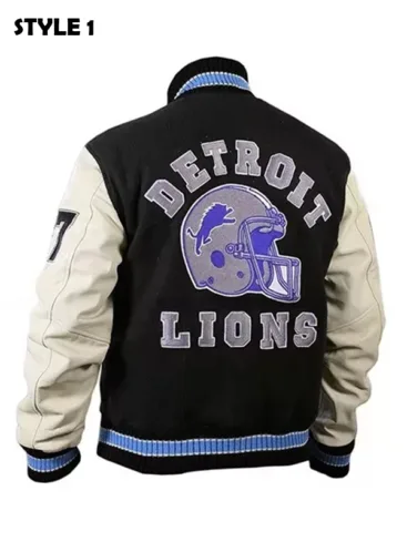 Beverly Hills Cop Axel Foley Detroit Lions Varsity Jacket