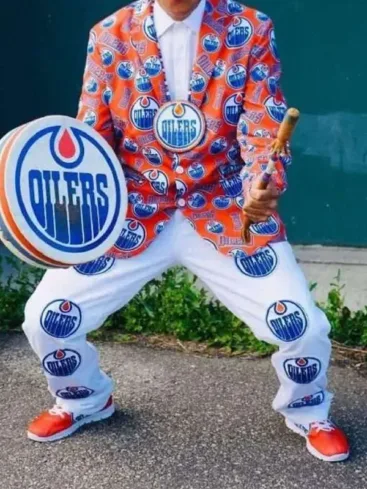 Edmonton Oilers Blazer Suit Jacket