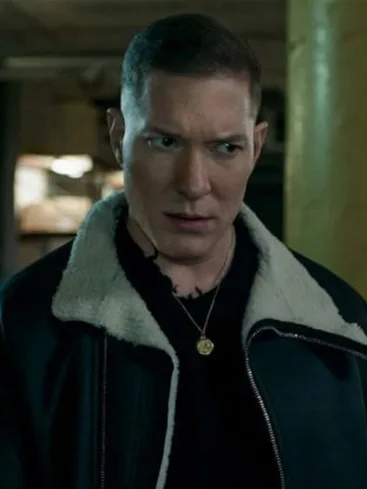 Joseph Sikora Power Book IV Force Tommy Egan Black Shearling Jacket 