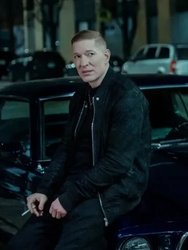 Joseph Sikora Power Book IV Tommy Egan Black Cotton Bomber Jacket