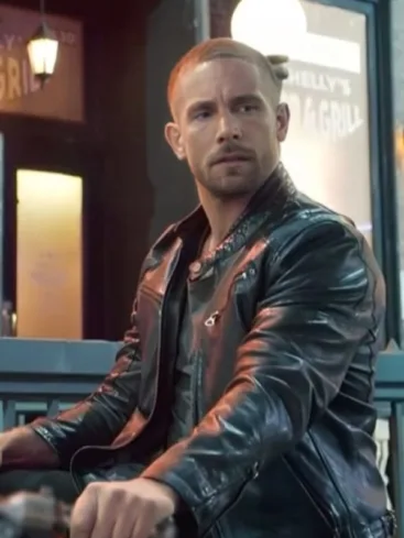 Man With No Past Adam Woodward Black Leather Jacket