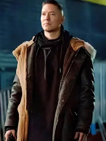 Power Book IV Tommy Egan Leather Shearling Coat