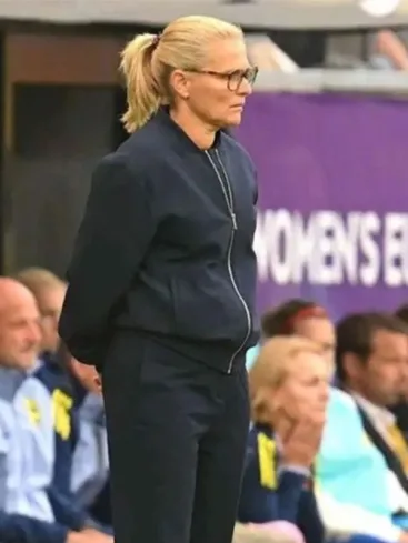 Sarina Wiegman EURO 2025 Blue Bomber Jacket