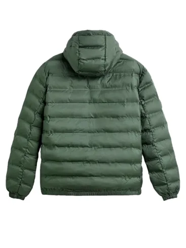 Scott Eastwood Alarum 2025 Green Hooded Puffer Jacket