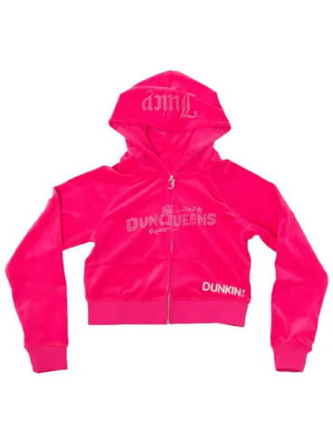 DunQueens Velour Pink Tracksuit