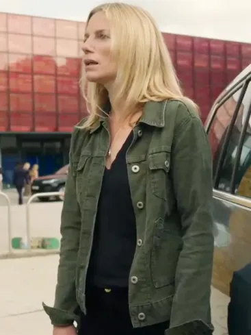 Eva Birthistle Bad Sisters S01 Ursula Flynn Green Cotton Jacket