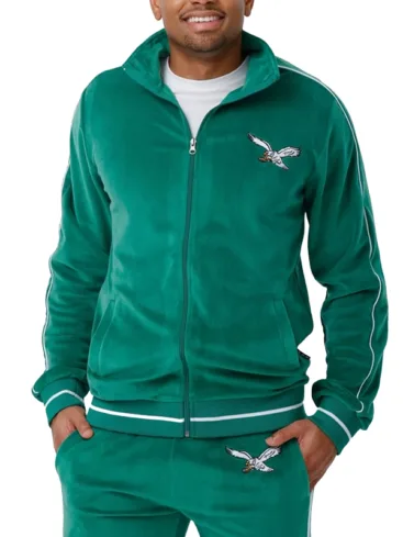 Kelly Green Philadelphia Eagles 2024 Velour Tracksuit