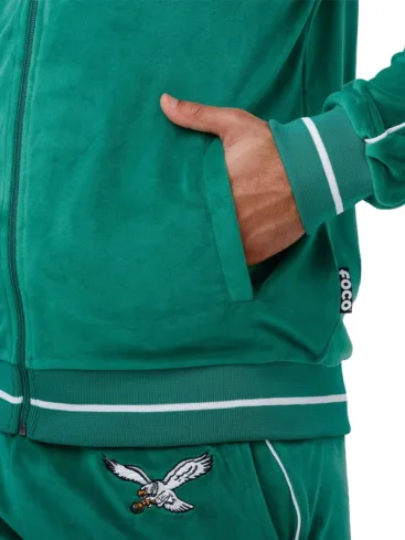 Kelly Green Velour Tracksuit