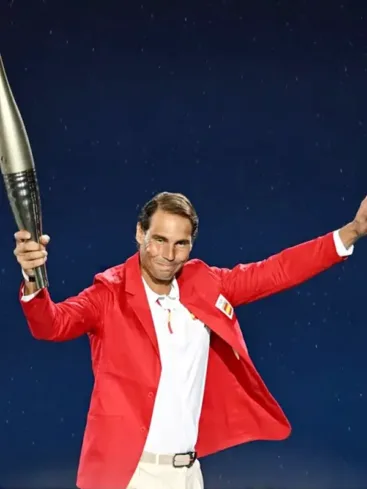 Rafael Nadal Olympic Games Paris 2024 Red Blazer Coat