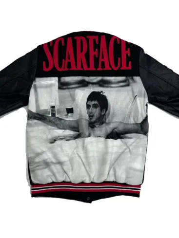 The World Is Yours Scarface Black Varsity Letterman Jacket