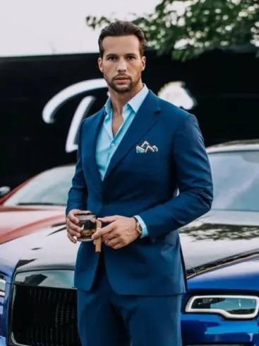 Tristan Tate Blue Suit